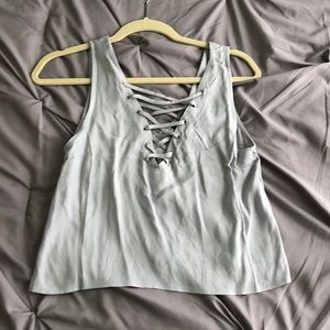Forever 21 Lace-up Tank